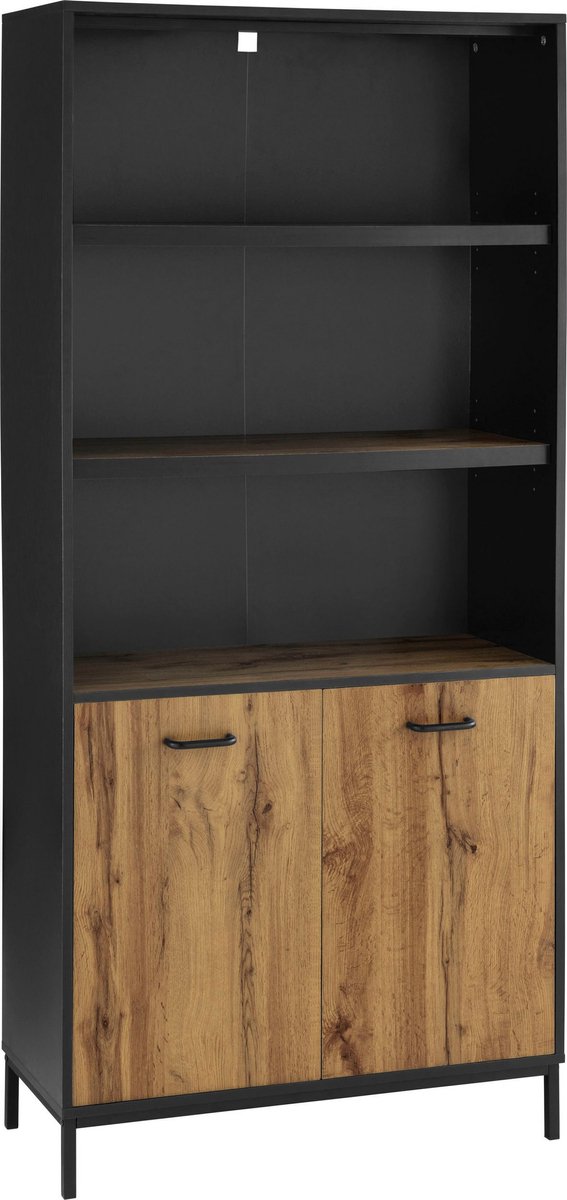 Rocco-Boekenplank - Zwart Eiken