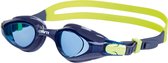 CRIVIT Zwembril S/M Blauw/Lime - Gemakkelijk Verstelbare Hoofdband - Kinderen en Volwassenen