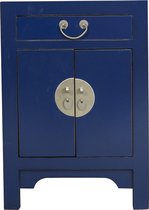 Fine Asianliving Chinees Nachtkastje Midnight Blue - Orientique Collectie B42xD35xH60cm Chinese Meubels Oosterse Kast