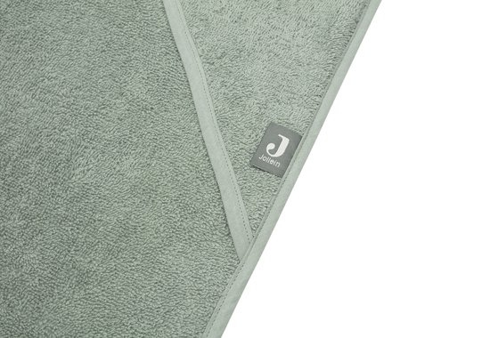 Jollein - Badcape Badstof 100x100cm - Baby Handdoek met Badcape, Omslagdoek, Badponcho - Ash Green van Jollein — afbeelding 3