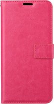Coque adaptée pour Xiaomi Redmi Note 12 4G | Coque livre | Couverture de livre avec porte-cartes | Étui portefeuille avec porte-cartes | Rose