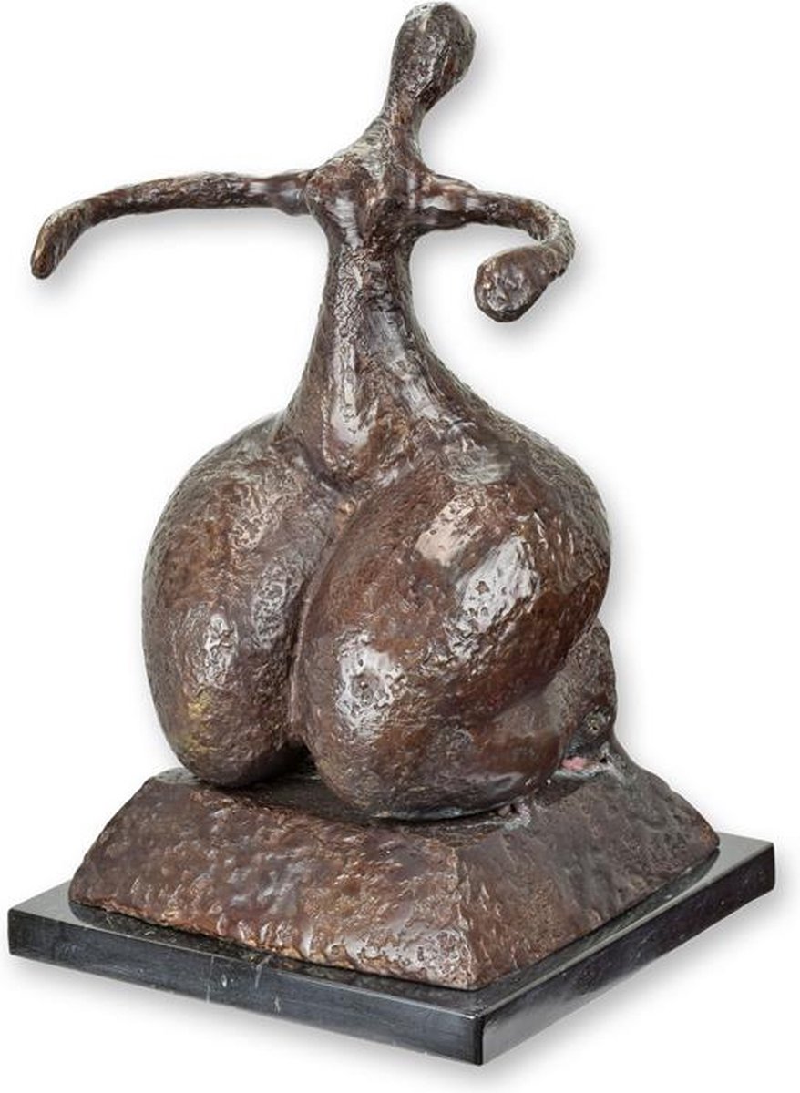 Brons beeld - naakte vrouw - modern - sculptuur - 35 cm hoog