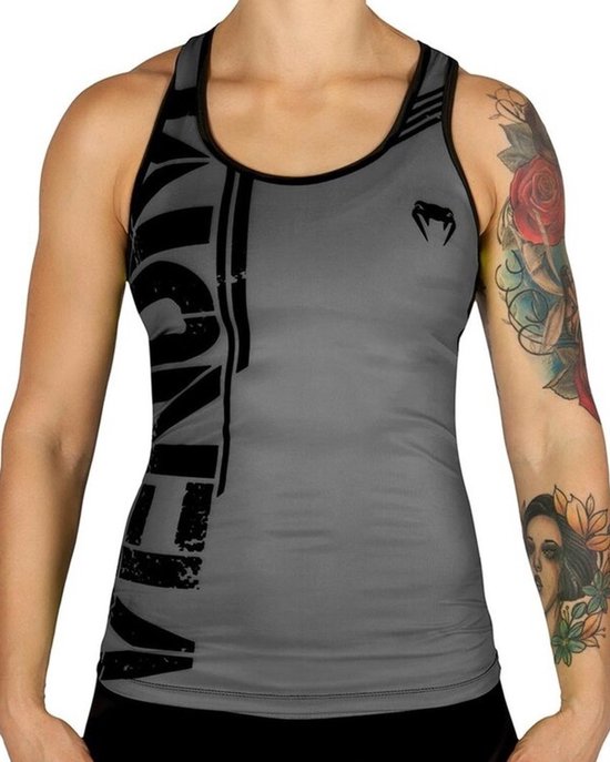 Venum Power Tank Top Grey Black Grijs XS bol