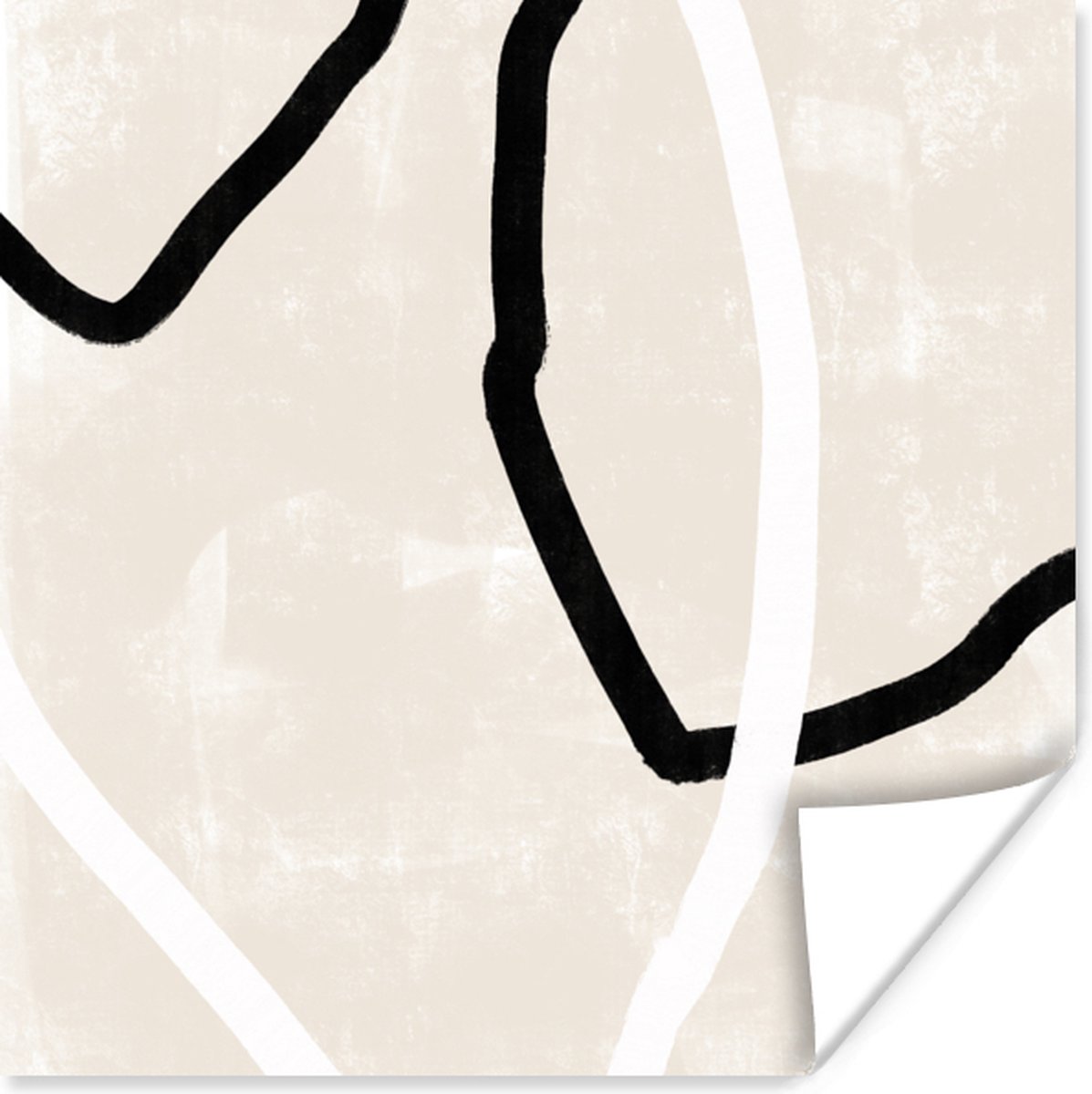 Poster Roze - Minimalisme - Design - 75x75 cm