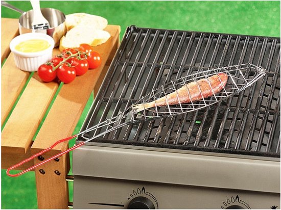 Barbecue Grillrooster - Vis - 42x10 Cm - BigBuy BBQ