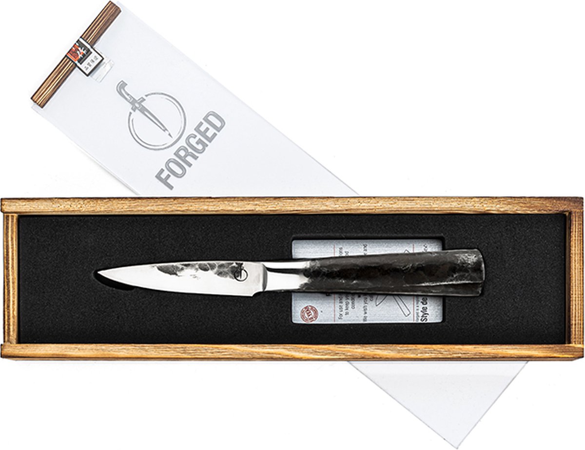 Forged Intense Schilmes 8cm - RVS - In Houten Giftbox