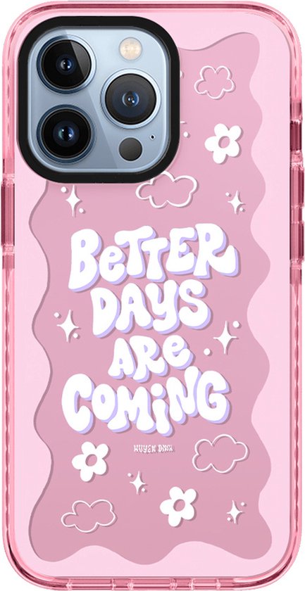 Foto: Rebus hoesje voor iphone 11 6 1 dreamer flexibele tpu volledige bescherming bumper doorzichtige hoes met inspirerende frase better days 