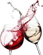Wijn Glas Wijnglas Wijnen Full Color Strijk Applicatie Small 7.6 cm / 10 cm / Rood Wit Zwart