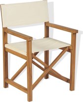 Chaise de directeur The Living Store - Bois de teck - 58 x 53 x 85 cm - Pliable