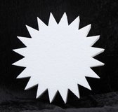 1x Piepschuim ster vormen 30 x 5 cm hobby/knutselmateriaal - DIY - Knutselen - Styropor - Sterren decoratie schilderen