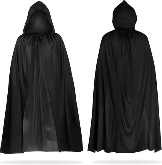 Cape noire Halloween Cape à capuche sorcière Cosplay Accessoires de  vêtements pour... | bol