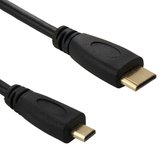 Mini HDMI male naar Micro HDMI male adapter kabel 1M - Provium