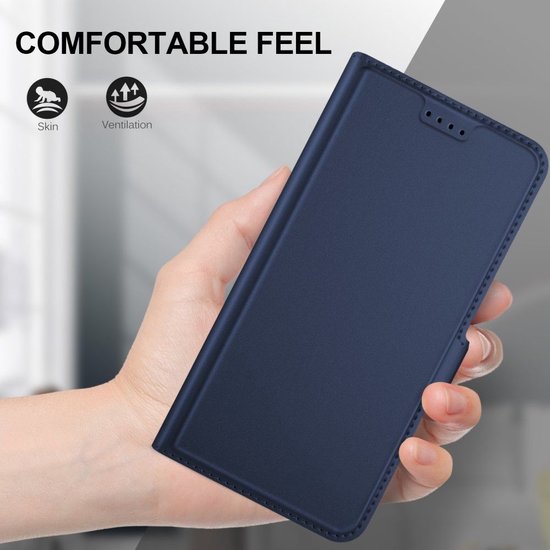 Just in Case en cuir Wallet iPhone 11 Pro Max Case Bookcase manches - Blauw