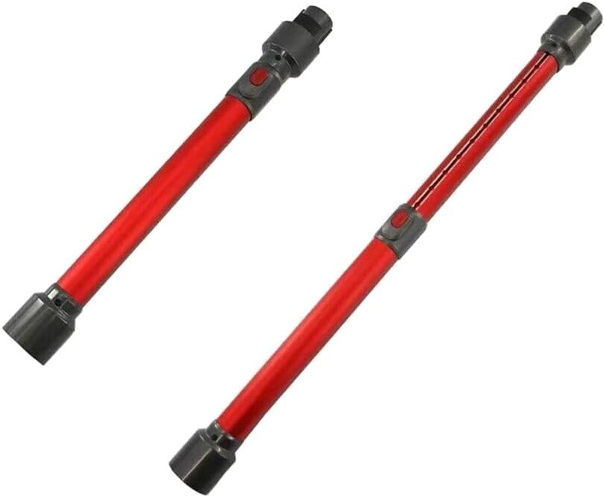 Telescopische buis/zuigbuis vervanging voor Dyson V7 V8 V10 V11 V15 stofzuiger accustofzuiger handstofzuiger vervangt 967477-03 / rood, 45-70 cm lang