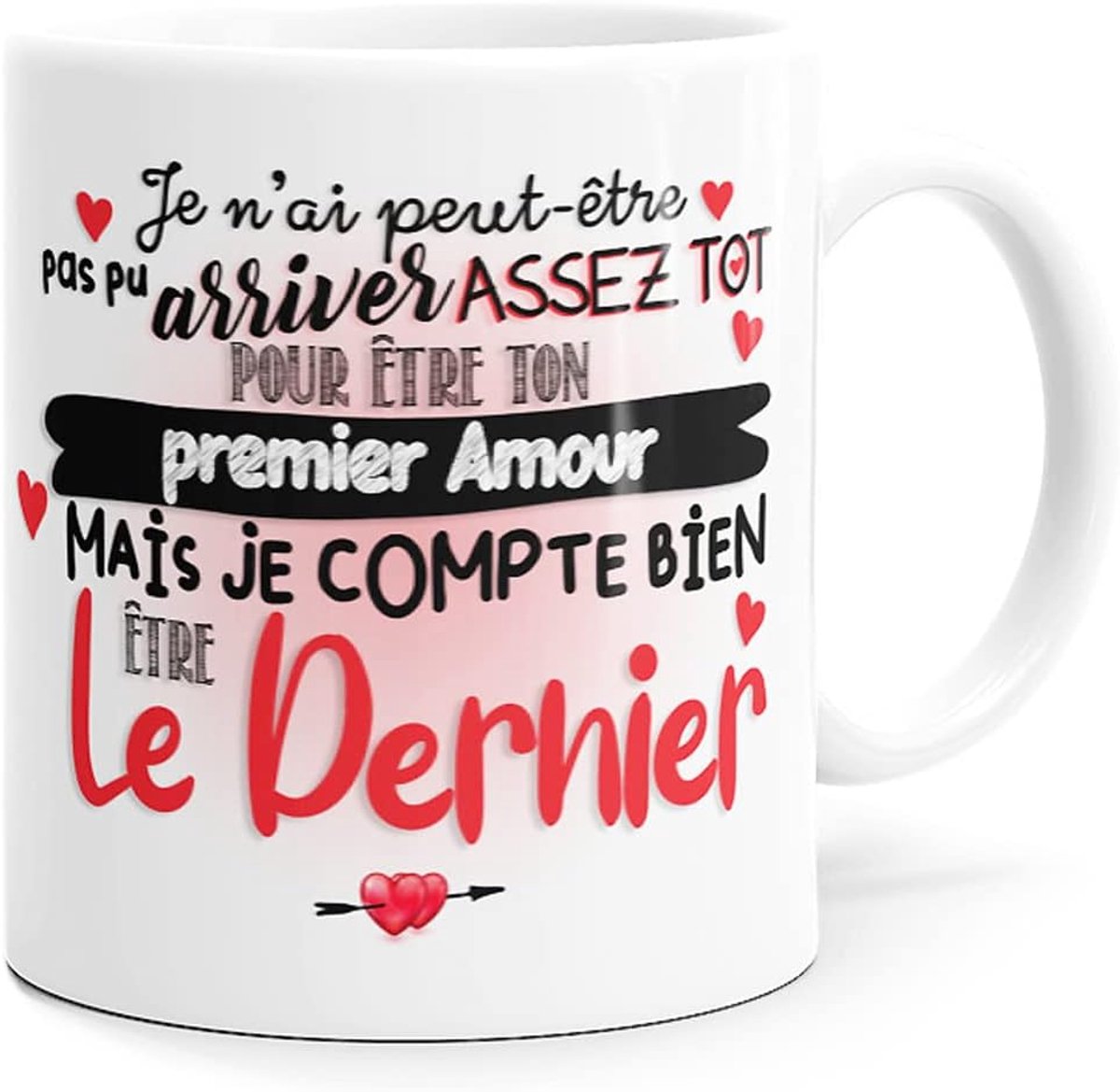 liefde laatste mok grappig cadeau-idee origineel cadeau voor vriend paar verliefde collega echtgenoot vrouw man verloofde vriend vriendin verjaardag Valentijnsdag Kerstmis glimlach vanaf het wakker worden.