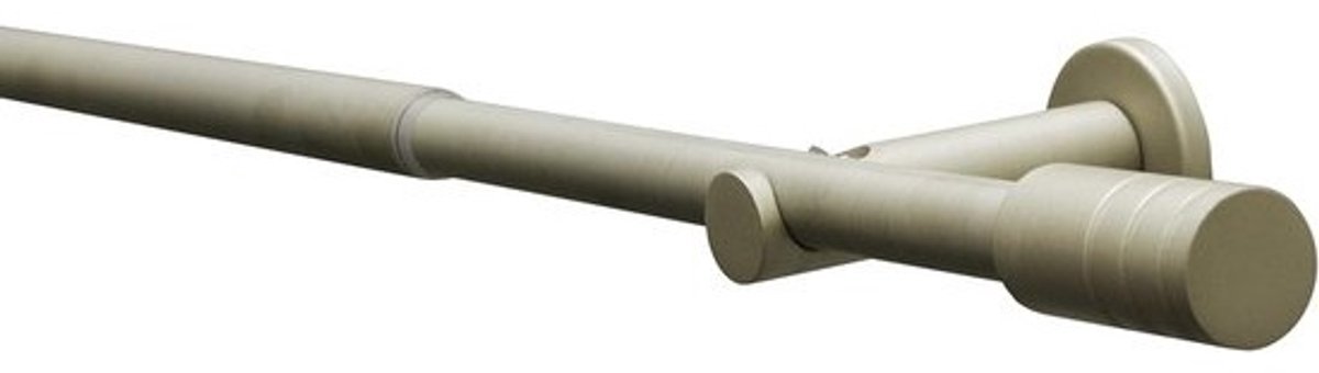 Complete Gordijnroede Set Uitschuifbaar 120-210 cm Metaal Champagne