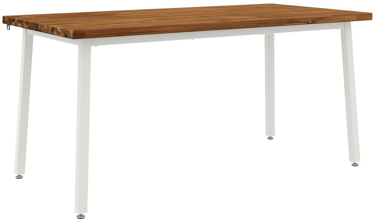 vidaXL Vierkante - Eettafel - 160 - x - 70 - x - 75 - cm - Massief - Acacia - Hout - Naturel