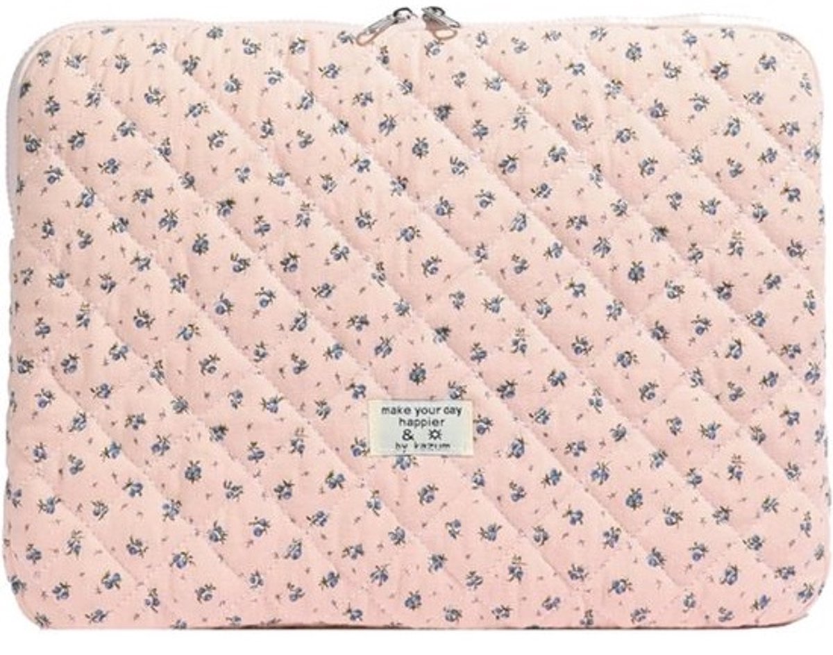 Laptophoes - Laptop sleeve Laptop tas - Dagelijks gebruik - Krasbestendige rits - 15-inch - Roze