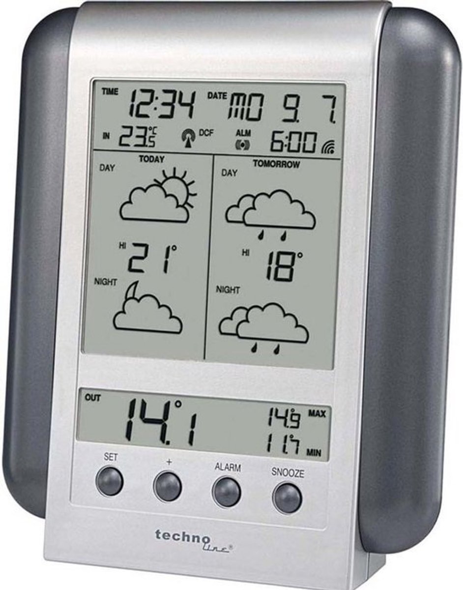 Draadloze Weerstation met Buiten Sensor en Nauwkeurige Weersvoorspelling