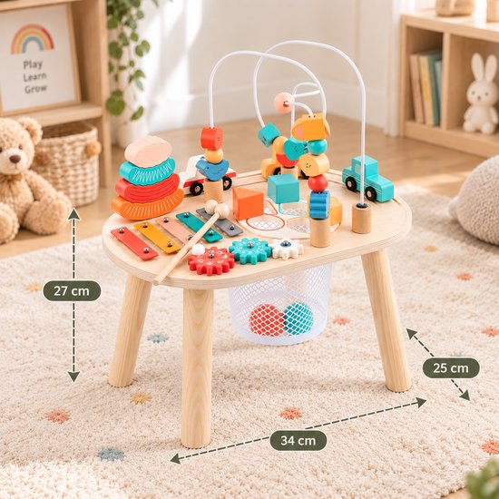 Tiny Roots - Activiteitentafel - Speeltafel - Muziek & Spel — afbeelding 3