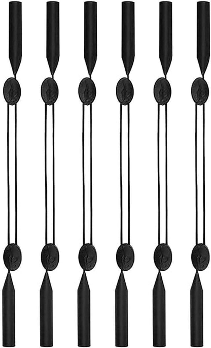 Brilkettingen, brillenbanden, zwart, antislip brillenkoord, brilbanden heren, brilbanden sport, brilketting, voor sport- en zonnebrillen