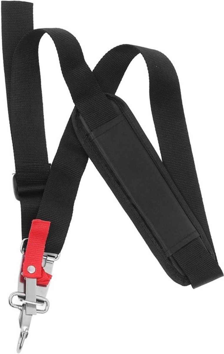 Draagriem Grastrimmer - Schouderband Tuingereedschap - Comfortabel Tuinieren - Verstelbaar Met Padding - 60 cm - Zwart