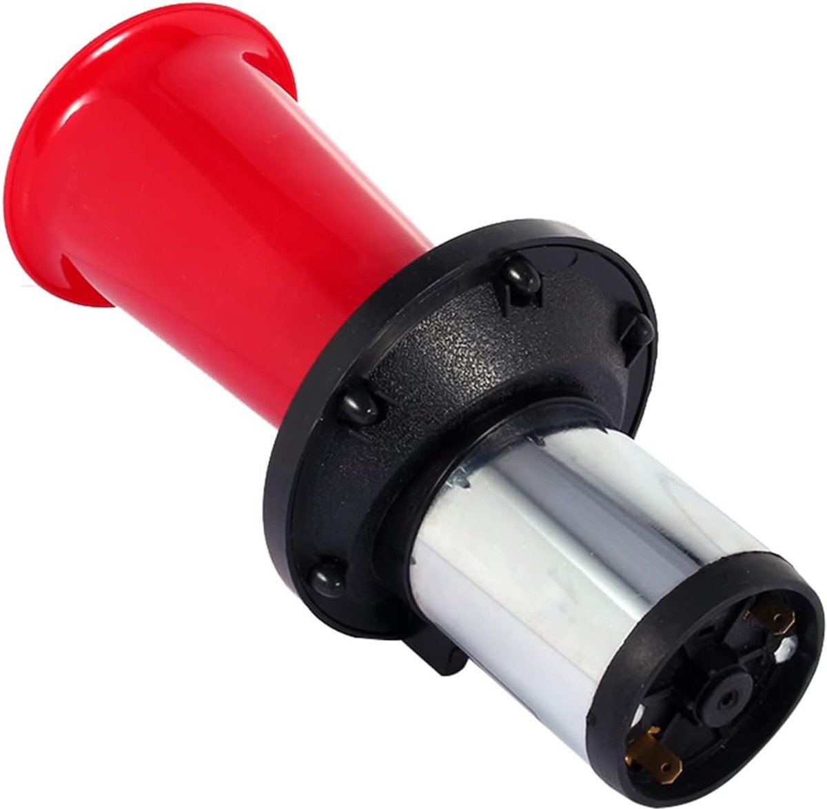 110DB Oude Stijl Alarmhoorn, 12V 110DB Auto Vrachtwagen Antieke Vintage Oude Stijl Hoorn Sirene AHH-OOO-GAH AHOOGA OOGA (Rood)