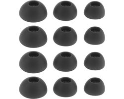 idea 6 paar vervangende oordopjes compatibel met Oneplus Buds Pro 2 siliconen oordopjes 3 maten (S/M/L) in-ear zachte stekkers met filter voor geluidsisolatie zwart