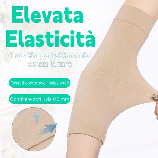 Afslankende armmanchet, armmanchet, shaper van de arm, ondersteuning voor compressiemanchetten, afslankheidsarmen, Kleur: zwart/bruin,, Eén maat — afbeelding 2