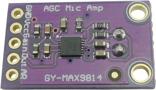 Microfoon versterker Stable MAX9814 Sensor Module Auto Gain Control for ...