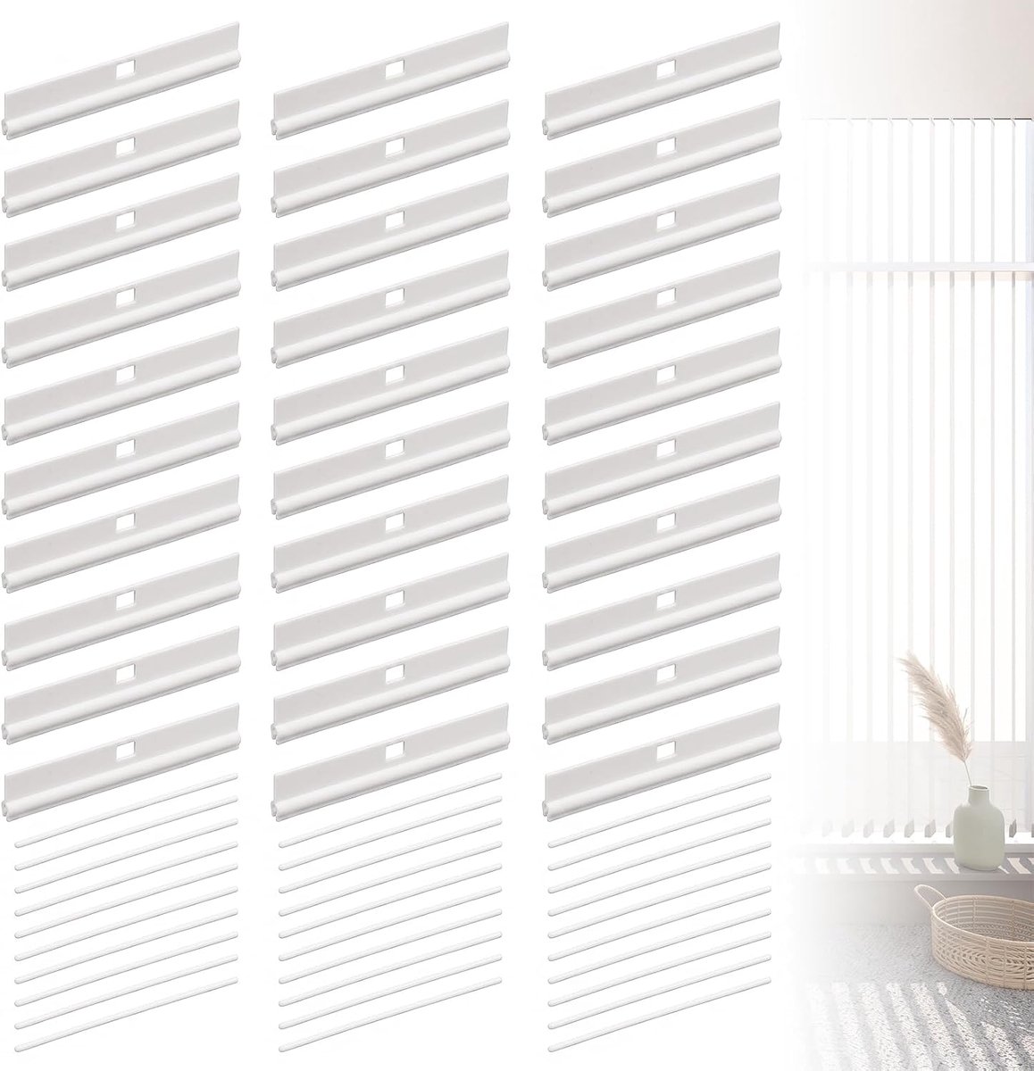 30 stuks haken voor verticale lamellen 89 mm accessoires verticaal gordijn