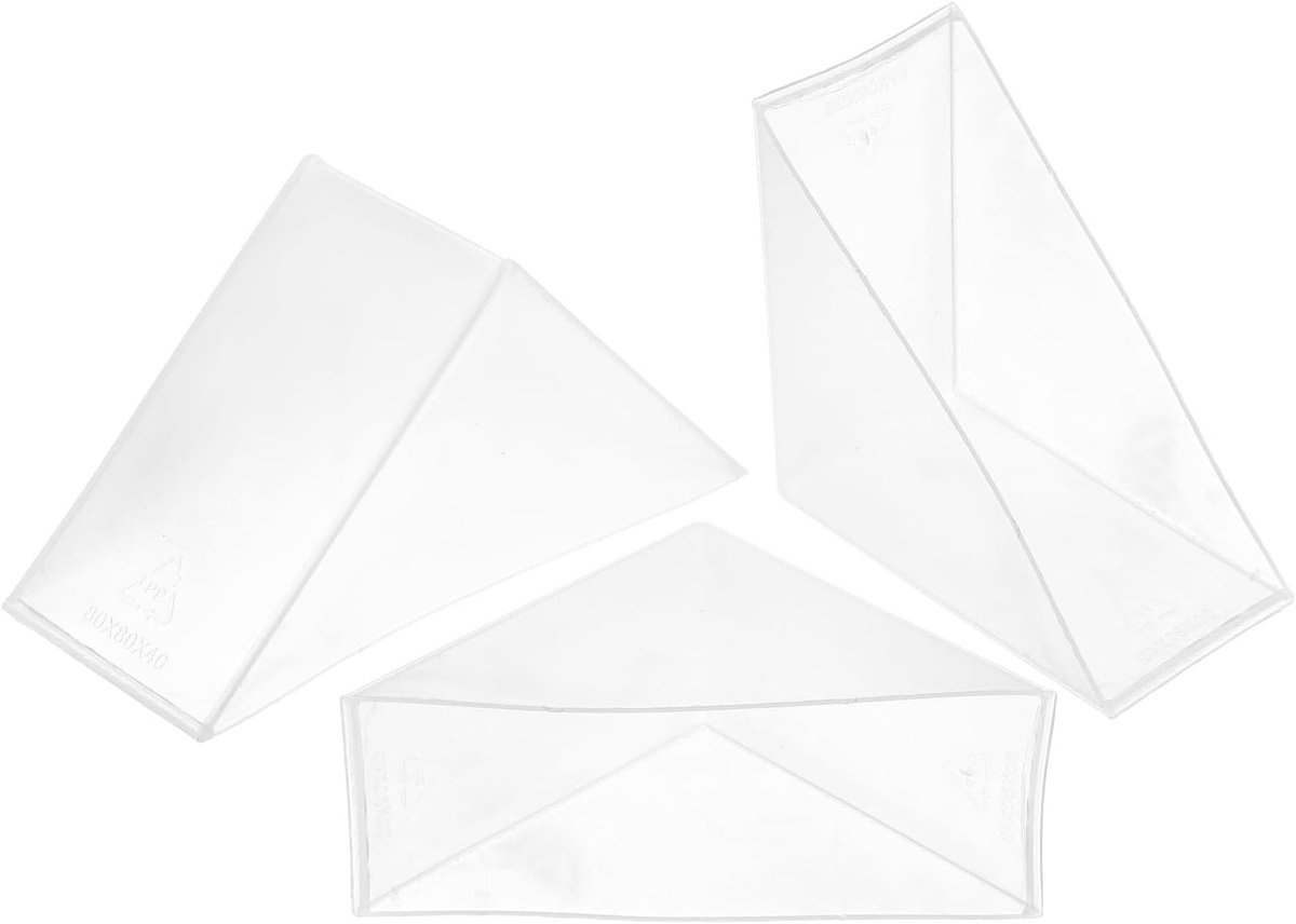 Hoekbescherming, kunststof, 40 x 110 mm, rechthoekige vorm, hoekbeschermers voor glas, spiegels, tegels, wit, 8 stuks
