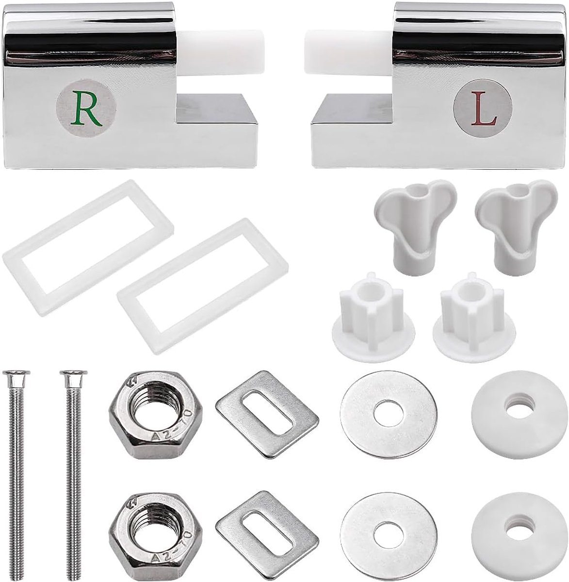 Dailygoods- Toiletdeksel Scharnieren Softclose - Vervangingsonderdelen - Universeel - Antidrop - ABS - Eenvoudige installatie - Toiletzitting