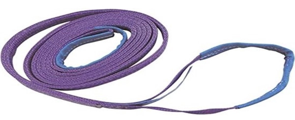 Hijsband - Hefband Tilband - Veilig Tillen - GS-getest - 6 meter 30000 kg - Blauw