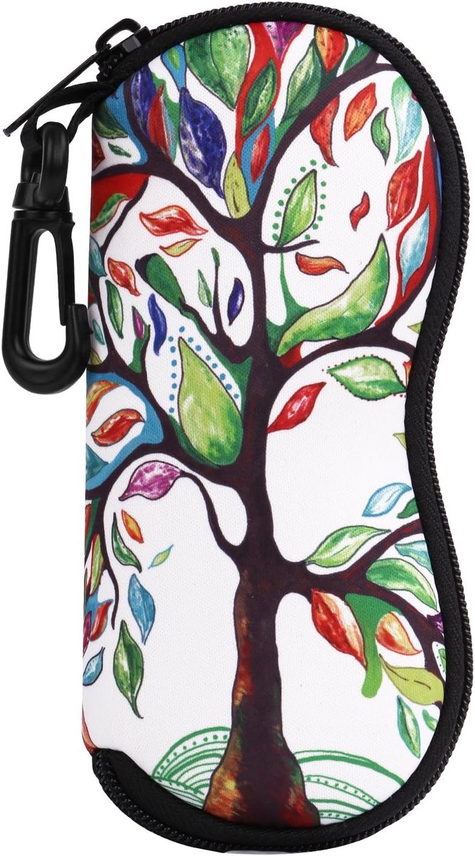 Dailygoods- Zonnebrilhoes Lichtgewicht - Neopreen Etui - Bescherming voor Bril - Riemlus Bevestiging - Handig Accessoire - Perfect voor Reizen