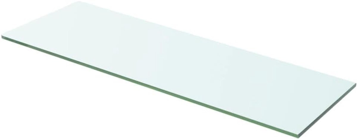 Badkamerrek, wandrek, keuken, zwevende planken, glas, transparant, 60 cm x 15 cm, voor woonkamer, keuken, kantoor, badkamer
