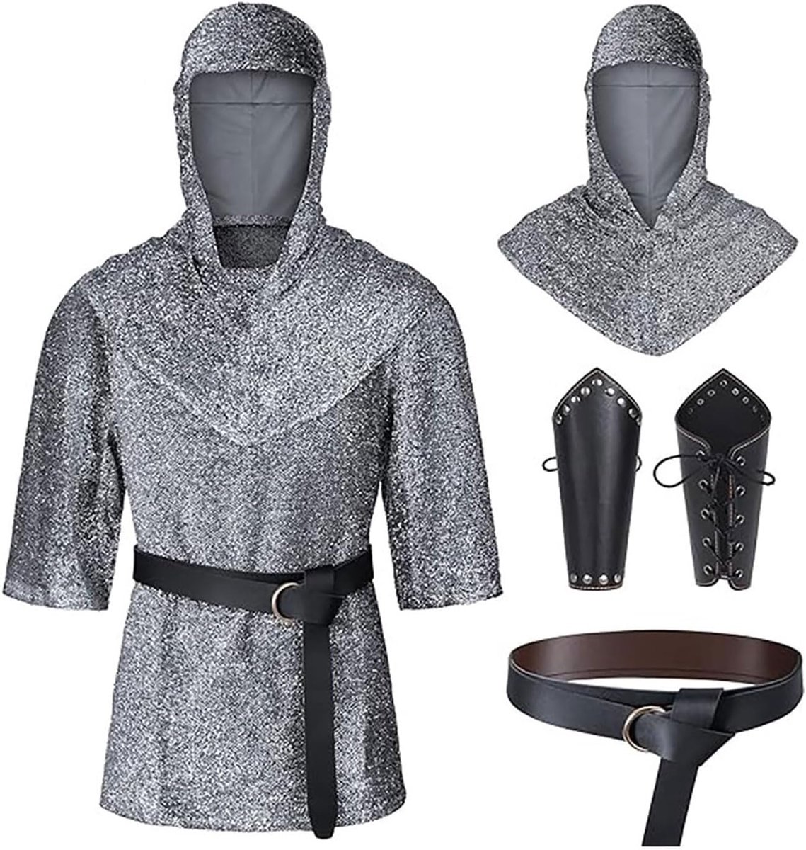Cosplay-kledingset in ruiterstijl in binnenplaats stijl