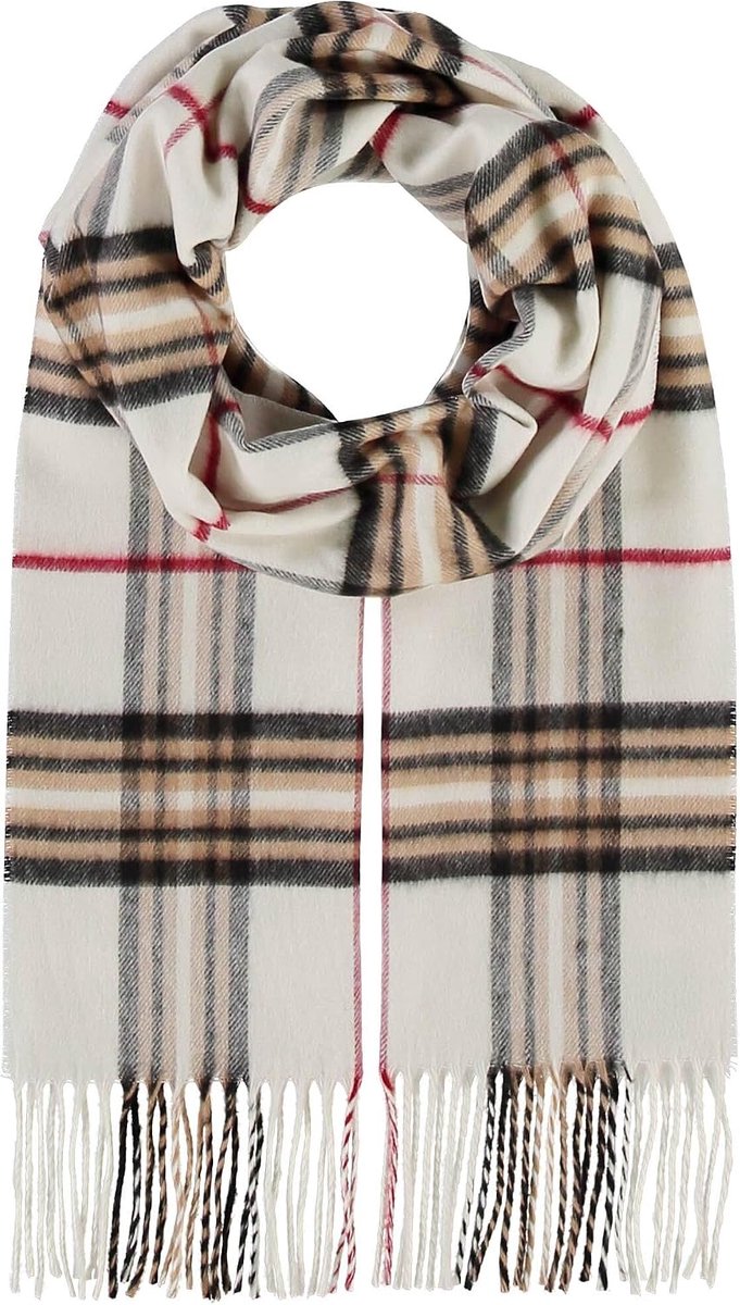 Sjaal 30 x 180 cm - zachter dan kasjmier - Made in Germany - Geruite sjaal voor dames en heren - perfect voor herfst en winter