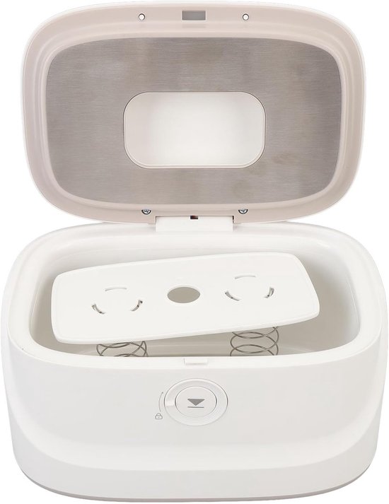 Temperatuur vochtige doekjes warmer met slim nachtlampje, USB babydoekjeswarmer voor thuis en op kantoor, geschikt voor natte doekjes warmer met verzegelde flip-cover — afbeelding 5