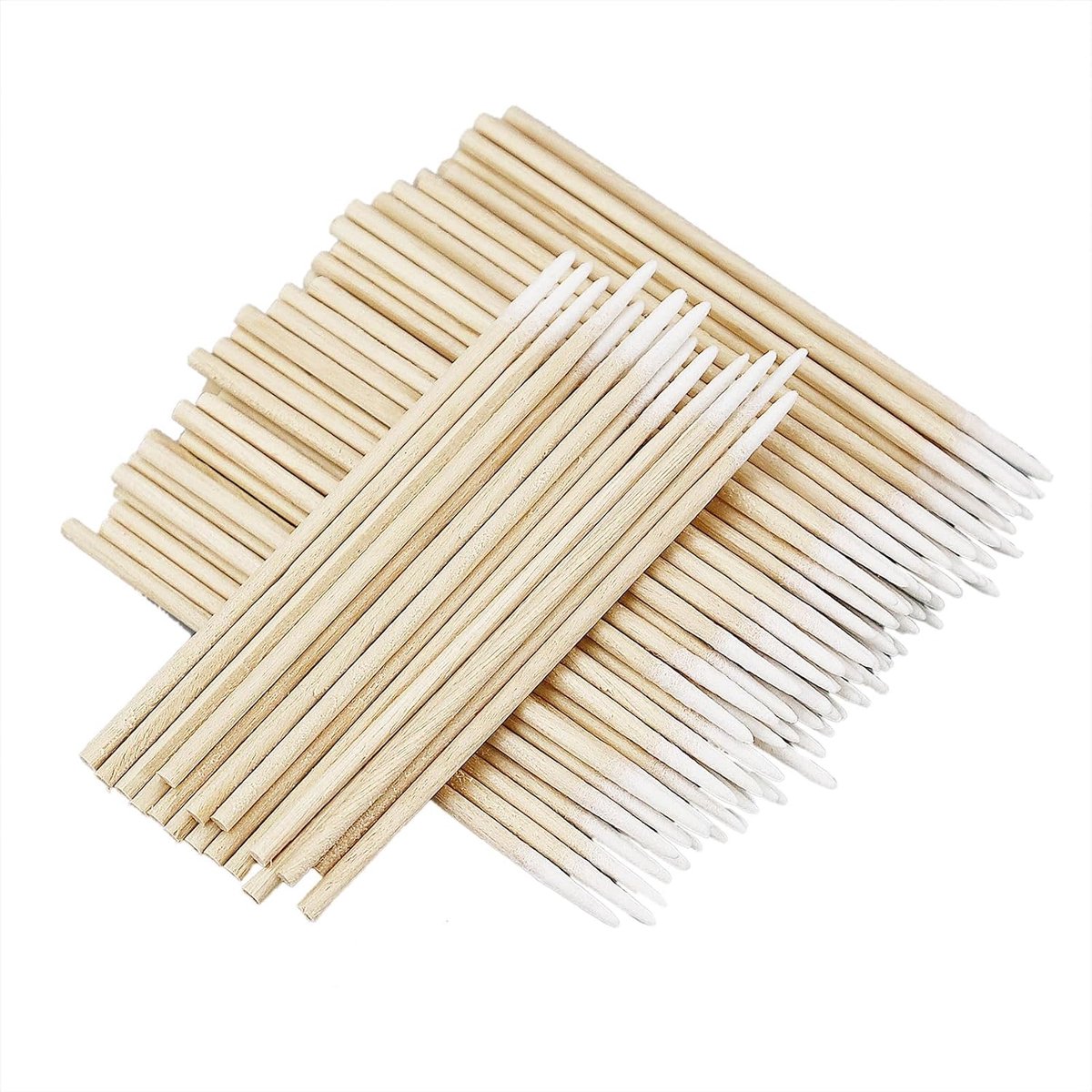 Wattenstaafjes puntige punt, Katoenen wattenstaafjes houten stokken, Katoen getipt applicator, Tattoo permanente benodigdheden, Make-up cosmetische applicator Sticks