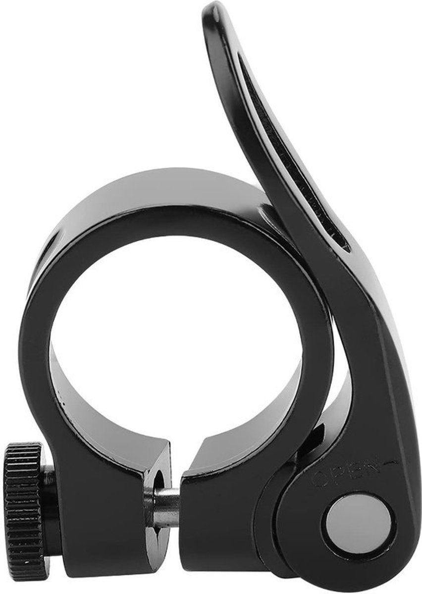 Zadelpenklem - Zadelpen houder - Fietsen - Snelsluiting - 25.4 mm - Zwart
