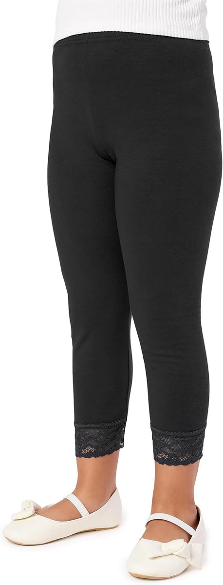 Style Meisjes 3/4 Legging van Katoen met Kant MS10-228