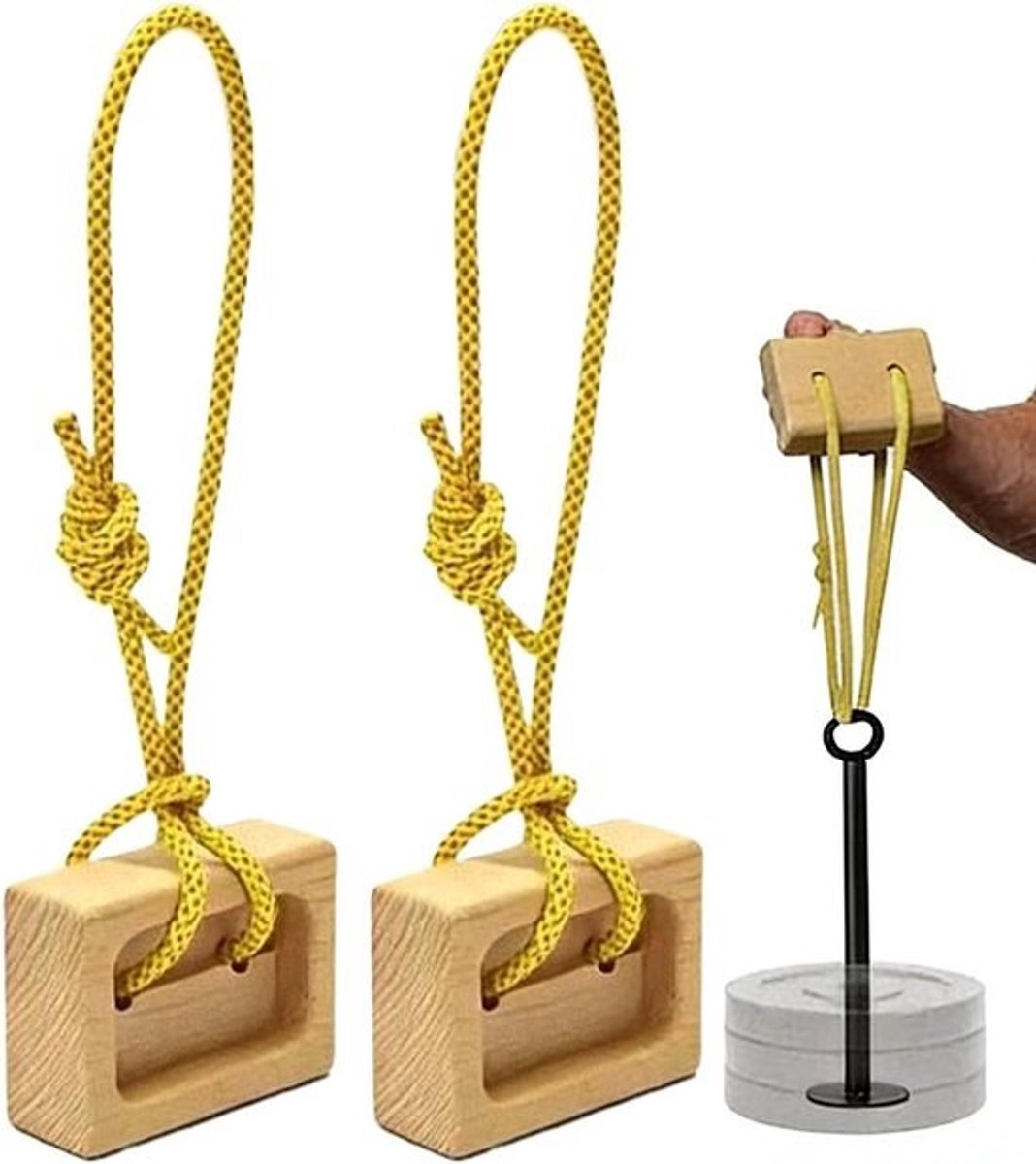 Hangboard Vingerversterker - Grip Trainer - Klimmen Kracht - Twee Gripdiepten - 449 gram - Niet gespecificeerd