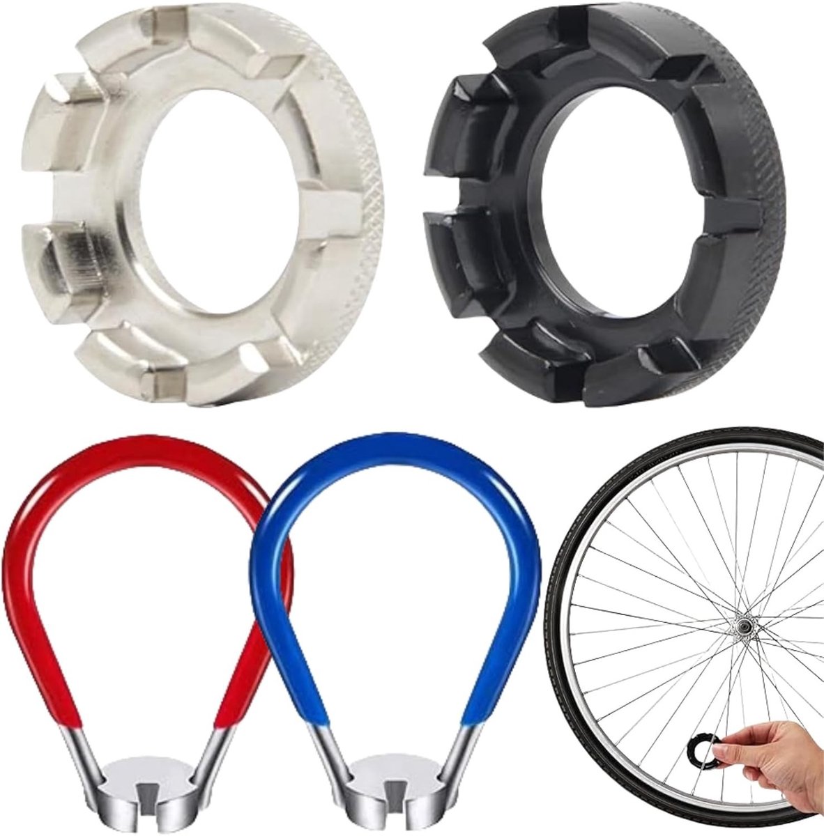 Set van 4 Fietssleutels en Reparatietools voor Fiets en Fietsonderhoud - Ideaal voor Fietsers