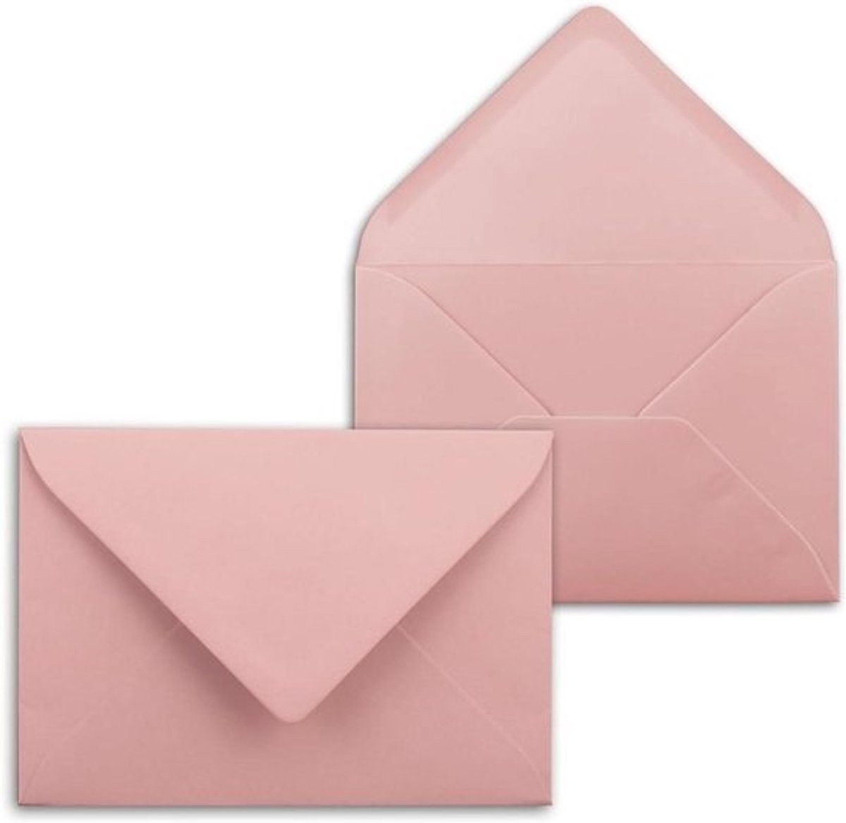 Enveloppen C6 - Papieren enveloppen - Kaarten versturen - Mat oppervlak - 114 x 162 mm - Oudroze