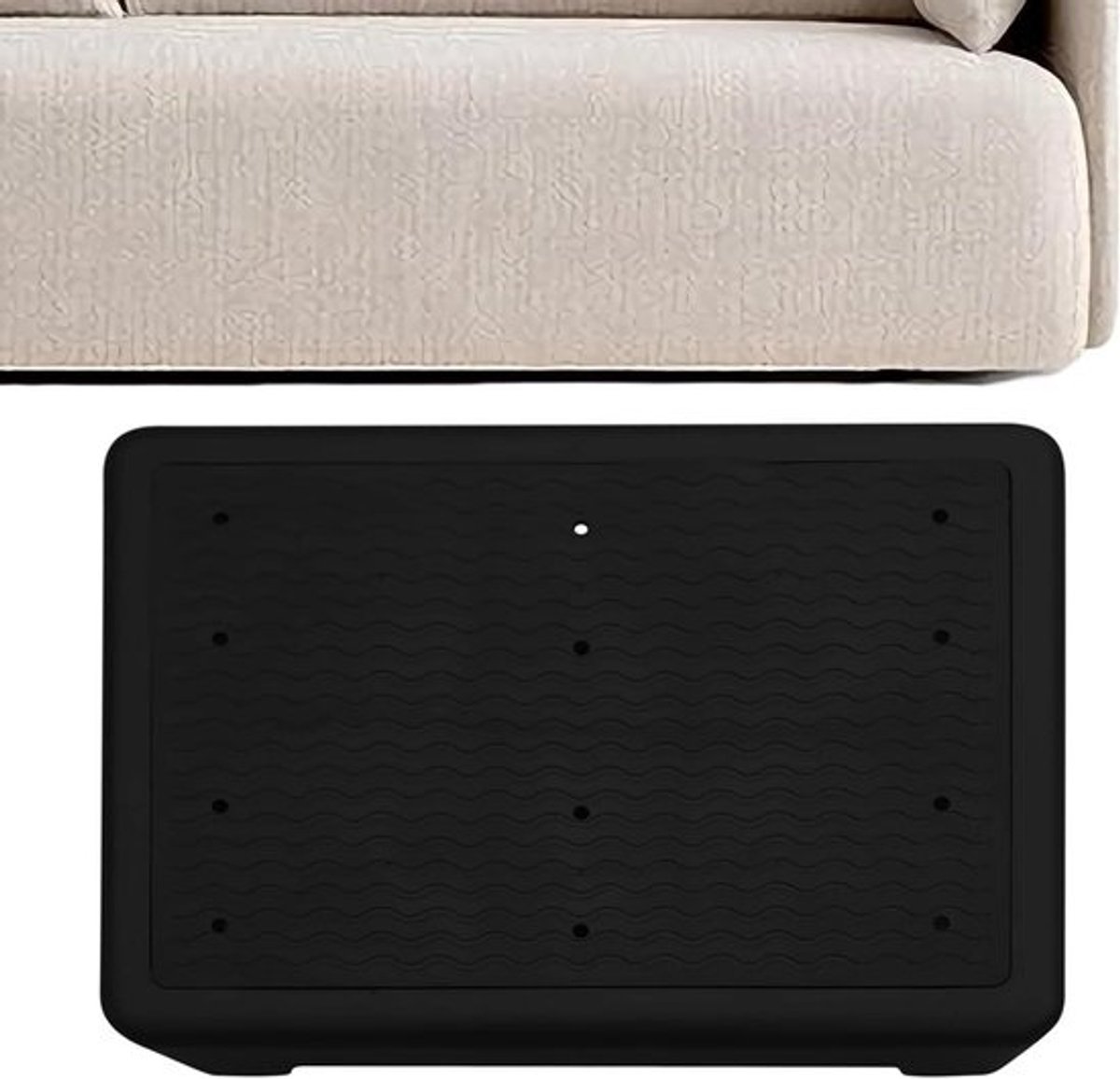 Opstapkruk - Verhoging Krukje - Mobiliteit Verbeteren - Antislip Stabiliteit - 9 cm hoog - Zwart