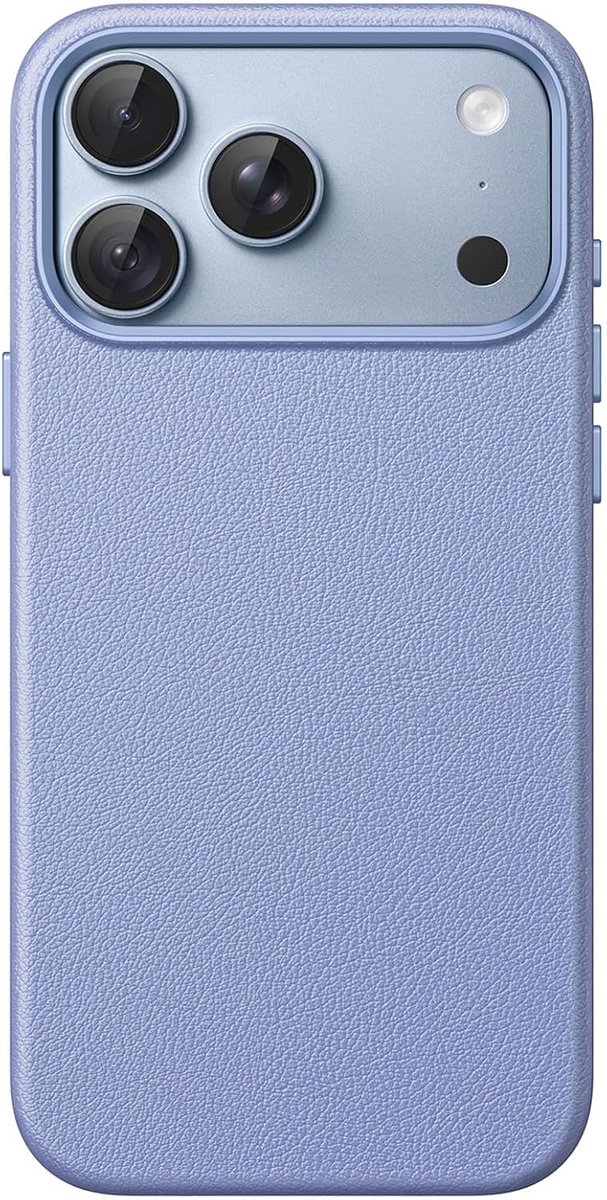 Zandarix Hoesje Geschikt voor Apple iPhone 18 Pro Max - Leder - Geschikt voor Mag - Ingebouwde Camera Bedieningsknop - Antislip Grip - Microvezelvoering - Back Cover Hoesje - Gletsjer