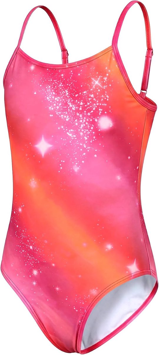 meisjeszwempak met verstelbare bandjes, eendelig zwempak voor kinderen, elastische zwemkleding, zomer, strand, sport, mouwloos, eendelig zwempak, 5-14 jaar