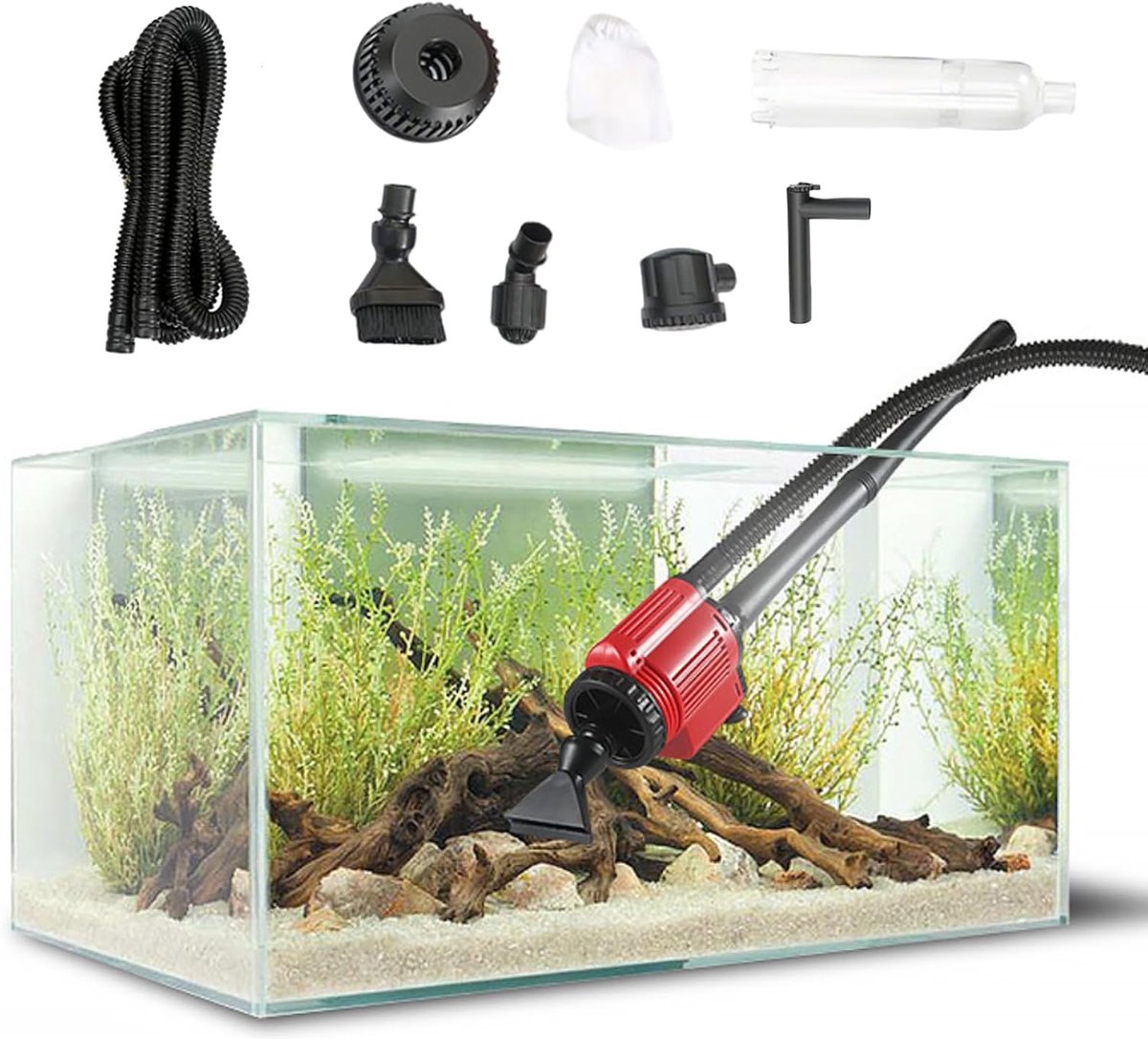 elektrisch, voor aquarium, waterverversing, zandreiniging