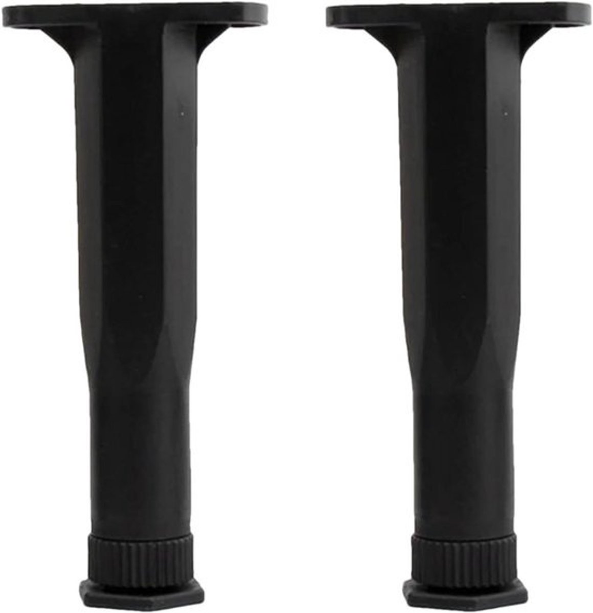 Bedframe Steunpoten - Middensteun Meubel - Meubels Stabiliseren - In hoogte verstelbaar - 165 tot 285 mm - Zwart